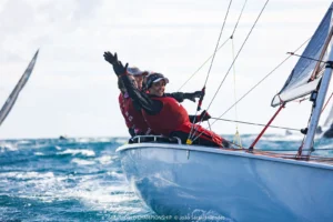 All-female team from Malta racing on Day 5 of the 2026 SB20 World Championship in Hyères